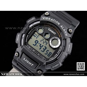 Casio 10Yrs Battery Vibration 5 alarm Sport Watch W-735H-1AV, W735H