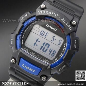 Casio Vibration Alarm 100M Digital Watch W-736H-2AV, W736H