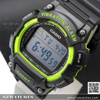 Casio Vibration Alarm 100M Digital Watch W-736H-3AV, W736H