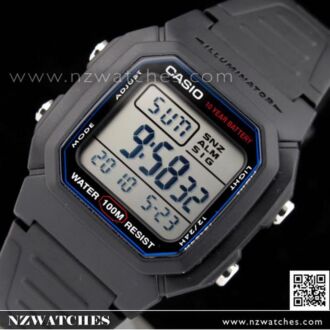 Casio Mens Multi Alarm Digital Watch W-800H-1AV, W800H