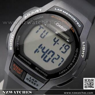 Casio Stopwatch Alarm Digital Watch WS-1000H-1AV, WS1000H