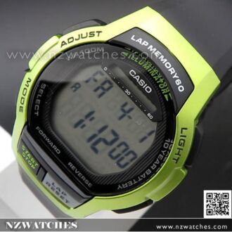 Casio Stopwatch Alarm Digital Watch WS-1000H-3AV, WS1000H