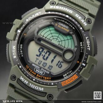 Casio Outgear Moon Data Fishing Gear Digital Watch WS-1200H-3AV, WS1200H