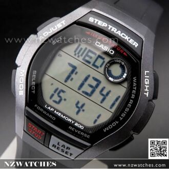 Casio Step Tracker LED 100M Sport Watch WS-2000H-1AV, WS2000H