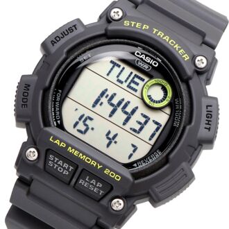 Casio Step Tracker Dual Time Stopwatch Digital Watch WS-2100H-8A