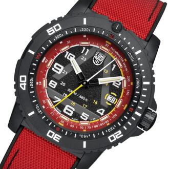 Luminox ICE-SAR 45mm Carbon Black Red Quartz Limited Edition XL.1095