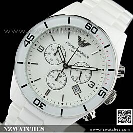 BUY Emporio Armani Chronograph White Ceramic Watch AR1424 - Buy Watches ...