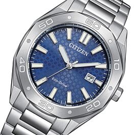 BUY Citizen Eco-Drive Blue Dial 100M Stainless Steel Watch BM7630