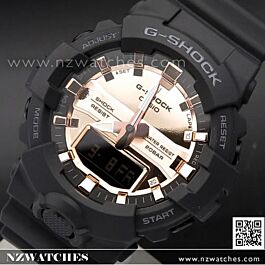 Casio G-Shock Black and Rose Gold Analog Digital Watch GA-800MMC
