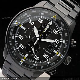 BUY Citizen Eco-Drive Chronograph Black Stainless Steel Watch
