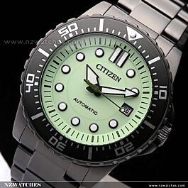 BUY Citizen Green Luminous Dial Automatic Watch NJ0177-84X