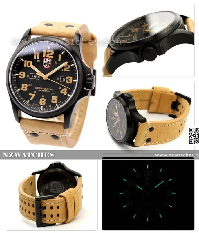 BUY Luminox 1925 Atacama Field Day Date Sapphire brown leather