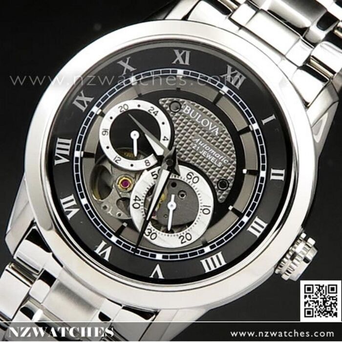 BUY Bulova Mens Automatic BVA Series Dual Aperture Dial Stainless