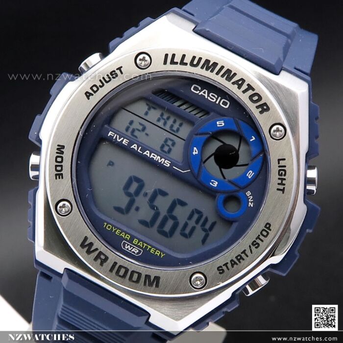 BUY Casio 5 Alarms 10 Year Battery Digital Watch MWD 100H 2AV MWD100H CASIO Watches Online NZ Watches