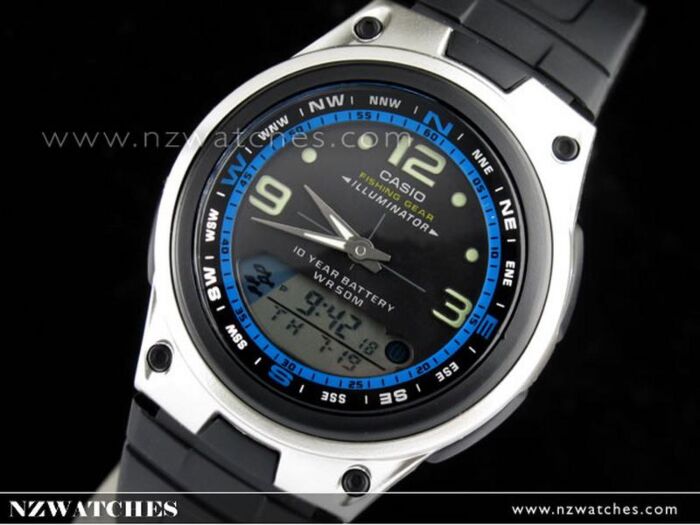 BUY Casio Fishing Gear Watch LED 10 years battery AW-82-1AV, AW82
