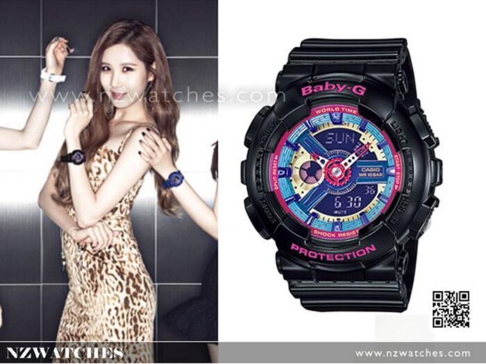 BUY Casio Baby-G Analog Digital 100M Ladies Sport Watch BA-112-1A