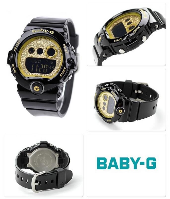 Bg 6901 Baby G 3297 Casio Baby-G Black/Gold Ladies Watch