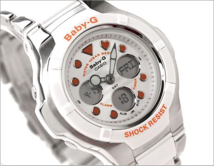 BUY Casio Baby-G White Alarm World Time Watch BGA-123-7A2 - Buy