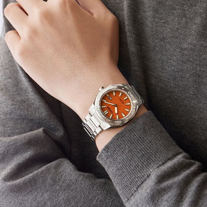 Citizen orange watch sale