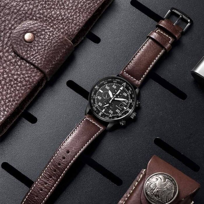 BUY Citizen Eco Drive Chronograph Leather Strap Mens Watch CA0695 17E CITIZEN Watches Online NZ Watches