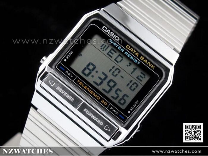 BUY Casio Vintage Retro Silver Data Bank Watch DB-310A-1