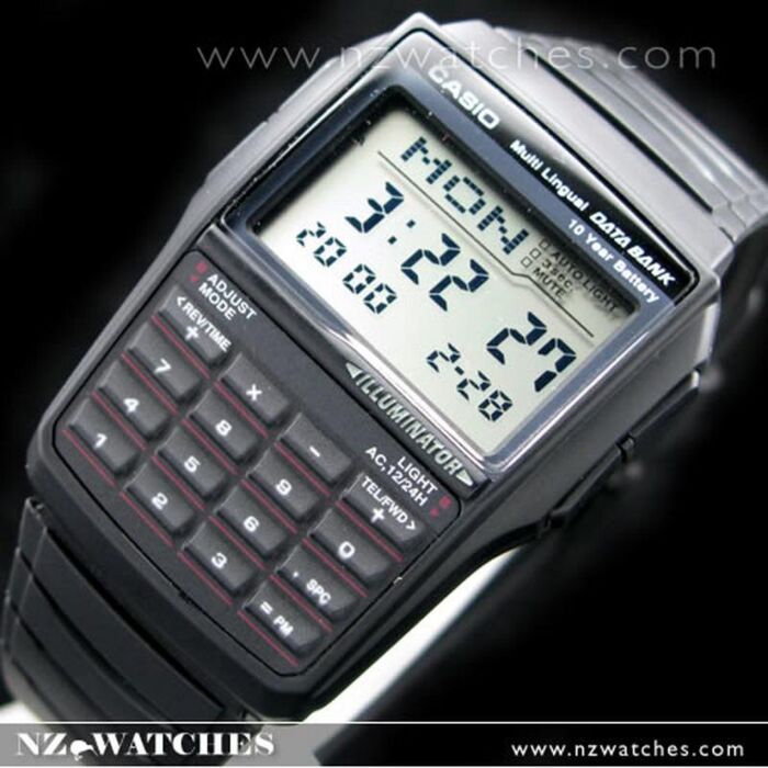 Reloj Casio Dbc32 Negro Vintage Data Bank Calculadora