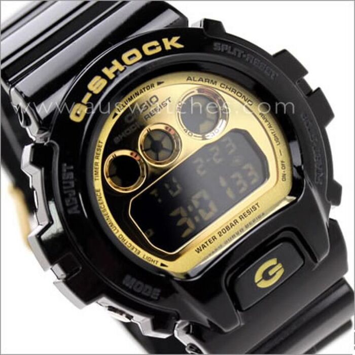 【未使用レベル超美品】G-SHOCK DW-6900CB ブラック×ゴールド Casio G-Shock DW6900 Series Gloss Black & Gold Digital