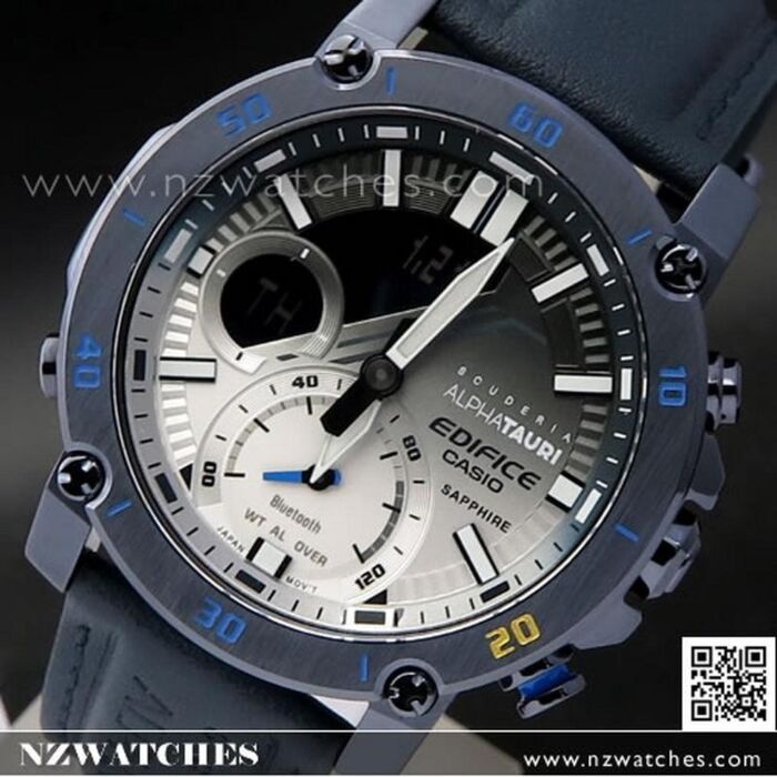 BUY CASIO Edifice x Scuderia AlphaTauri Ltd Smartphone Link Watch ECB 20AT 2A Buy Watches Online CASIO NZ Watches