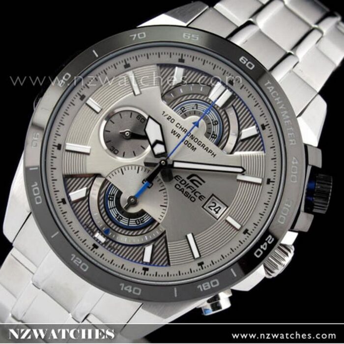 BUY Casio Edifice Chronograph Gray Silver Dial Watch EFR-520D-7AV ...
