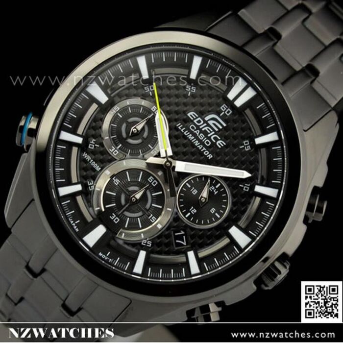 BUY Casio Edifice Neon Illuminator Chronograph Sport Watch EFR-537BK ...