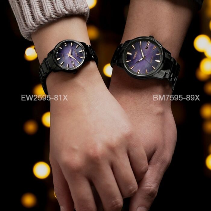 Citizen Eco-Drive Galaxy Purple Dial Sapphire Ladies Watch Citizen Eco-Drive Galaxy Purple Dial Sapphire Ladies Watch