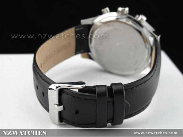 BUY French Connection Chronograph Black Leather Strap Unisex Watch