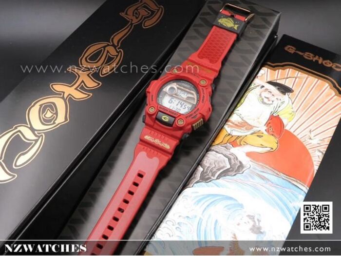 エ*ヨ様 G-SHOCK G-7900SLG 七福神シリーズ 恵比寿 レッド 七福神が「G