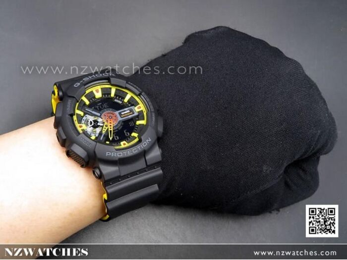 Casio G Shock Orange Gradations 200M Analog Digital Sport Watch GA 110BY 1A GA110BY NZwatches