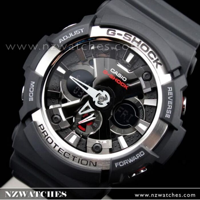 CASIO G-SHOCK GA-200 BLACK \u0026 silver