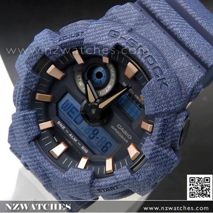 Casio G-Shock DENIM'D Color Super illuminator Limited Watch GA