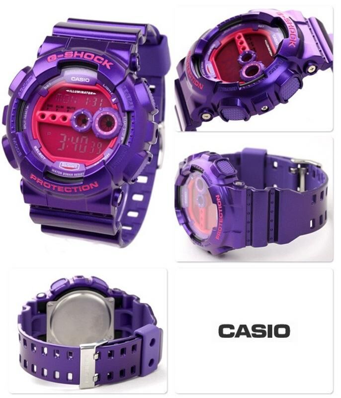 新品未使用　CASIO G-SHOCK GD-100SC-6DRパープル腕時計 楽天市場】BOX訳あり CASIO カシオ Gショック ジーショック