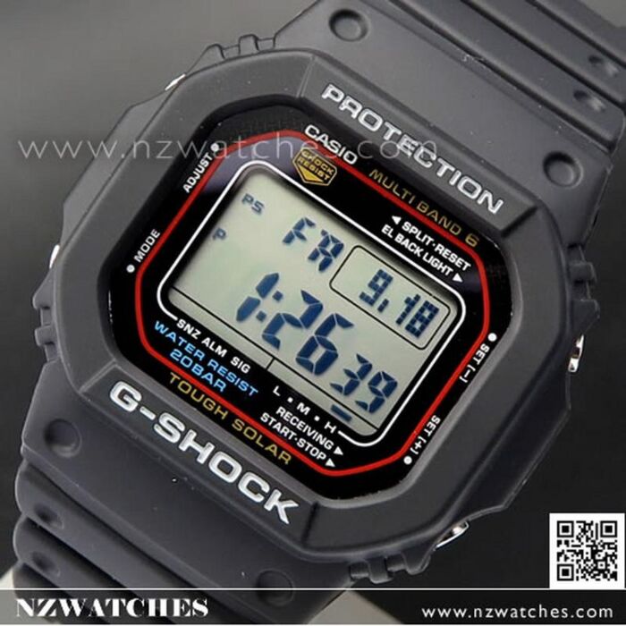 BUY Casio G-Shock Solar 200M Multi-band 6 Atomic Sport Watch GW-M5610-1, GWM5610 - Buy Online | CASIO NZ Watches