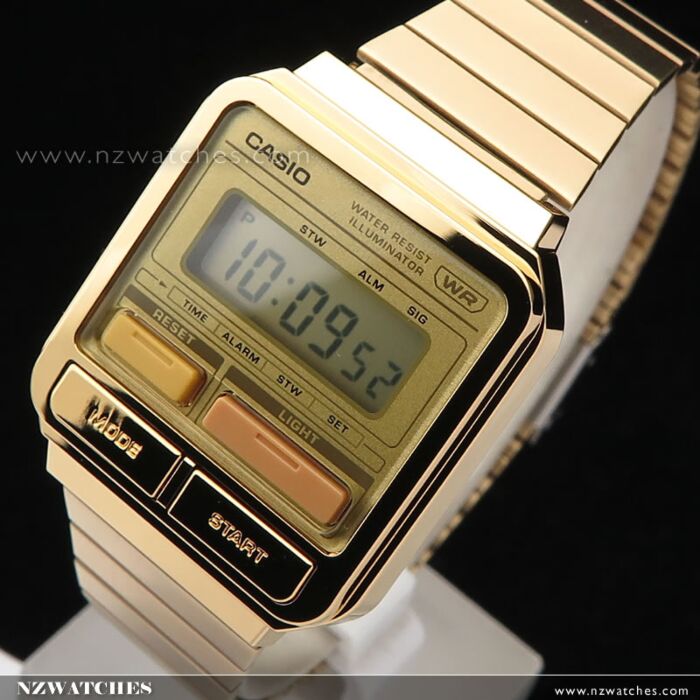 BUY Casio Retro Inspired Gold Digital Watch A120WEG 9A CASIO Watches Online NZ Watches