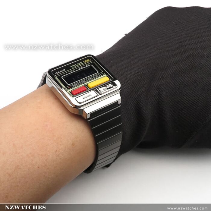 BUY Casio Retro-Inspired Grey Ion Plated Digital Watch A120WEGG-1B | CASIO  Watches Online - NZ Watches