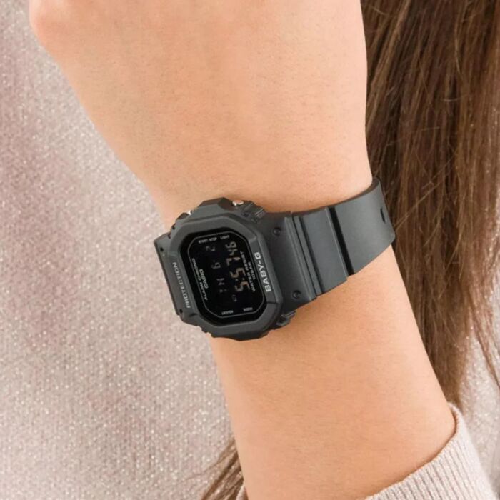 BUY Casio Baby G Black Resin Strap Digital Watch BGD 565U 1 BGD565U CASIO Watches Online NZ Watches