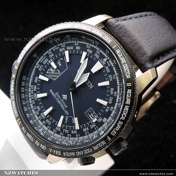 BUY Citizen Promaster Eco Drive Direct Flight Radio Controlled Titanium Mens Watch CB0204 14L CITIZEN Watches Online NZ Watches