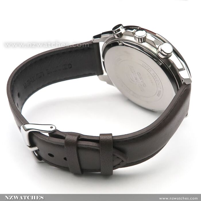 BUY Casio Edifice Chronograph Genuine Leather Band Mens Watches EFR 539L 7BV EFR539L Buy Watches Online CASIO NZ Watches