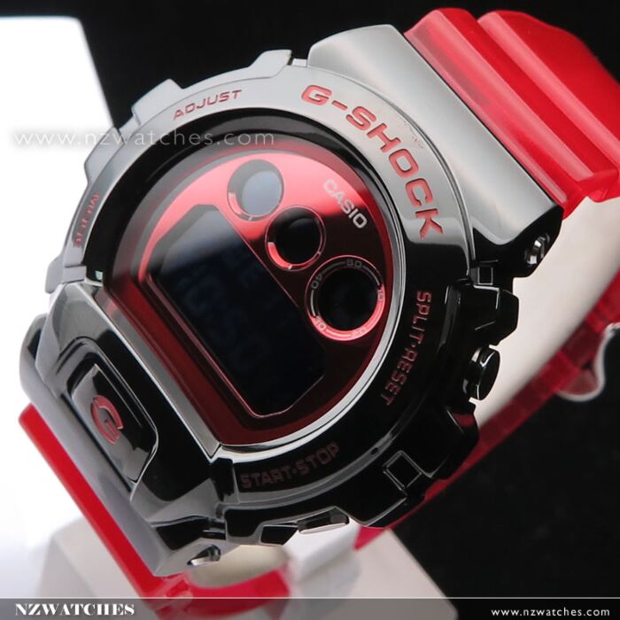 BUY Casio G-Shock Black Red Stainless Steel Case Sport Watch GM