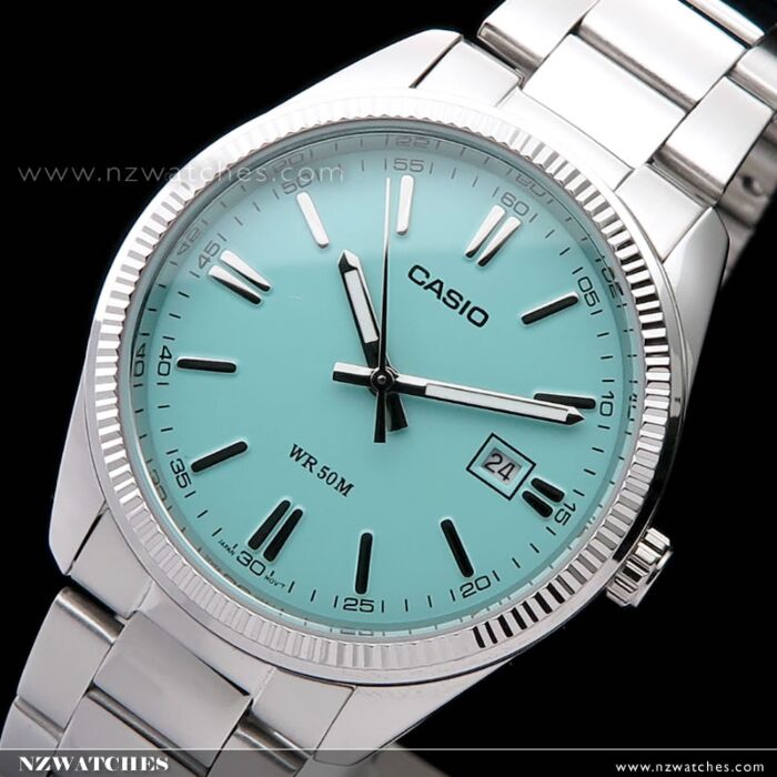 Casio Vintage Turquoise Blue Retro Classic Watch MTP 1302PD 2A2