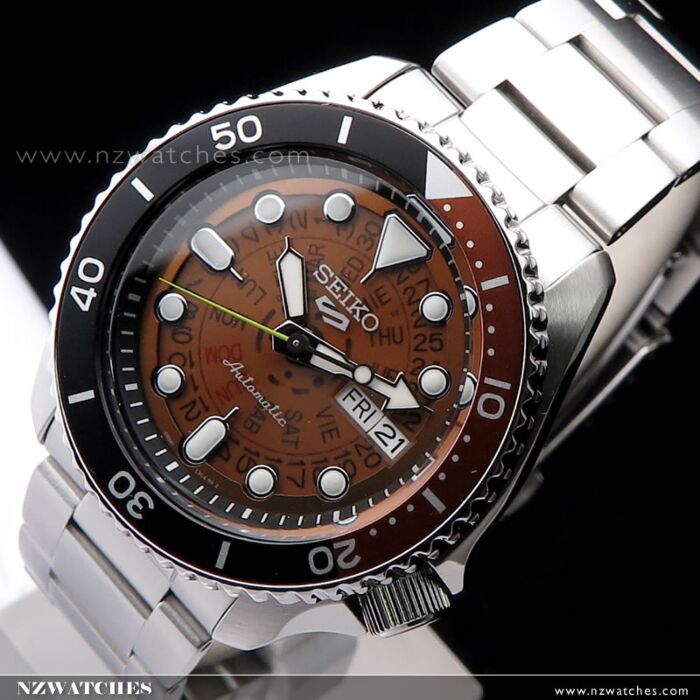 Seiko 5 skeleton watch on sale