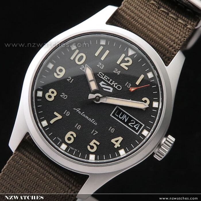 BUY Seiko 5 Field Mid Size Beige Nylon Band Watch SRPJ83K1 SEIKO