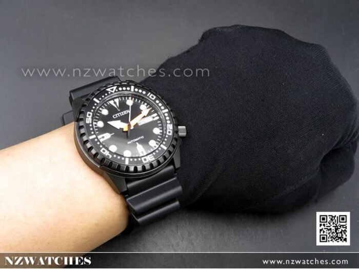 BUY Citizen Automatic 100m Rubber Strap Black Out Sport