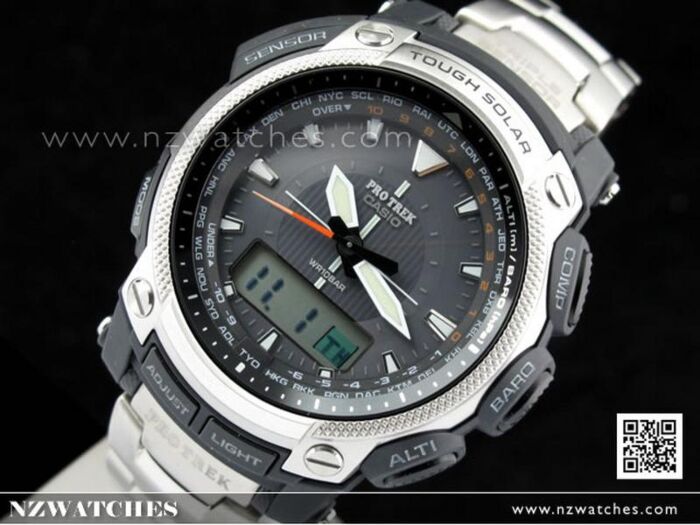 BUY Casio Protrek Triple Senser Solar Titanium Sport Watch