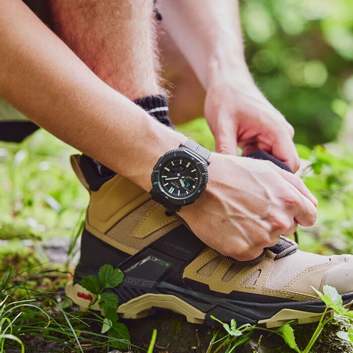 Casio ProTrek Hiker Line Bluetooth 46mm Bungee Cord Solar
